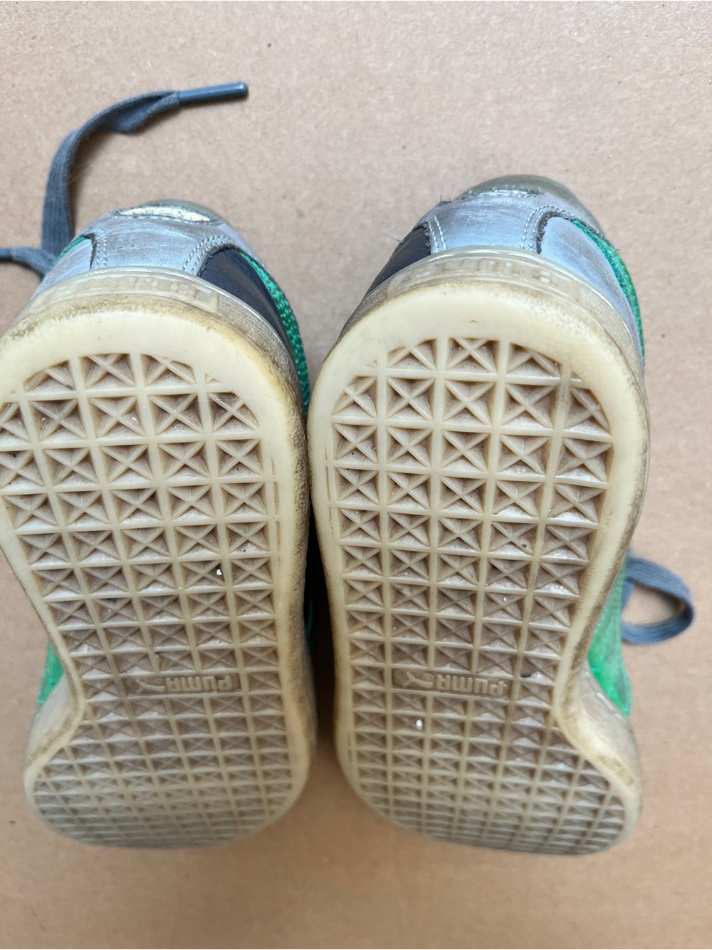 Puma x Burn Rubber Stepper Castlerock Quarry Green Sneaker 2017 Size 9 - Picture 6 of 10